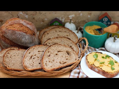 Видео: Пшенично-гречневый хлеб на закваске за день/Паштет из индейки