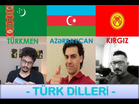 Видео: АЗЕРБАЙДЖАНСКИЙ, ТУРКМЕНСКИЙ, КЫРГЫЗСКИЙ ТЮРКСКИЕ ЯЗЫКИ | НАСКОЛЬКО МЫ МОЖЕМ ПОНИМАТЬ ДРУГ ДРУГА?