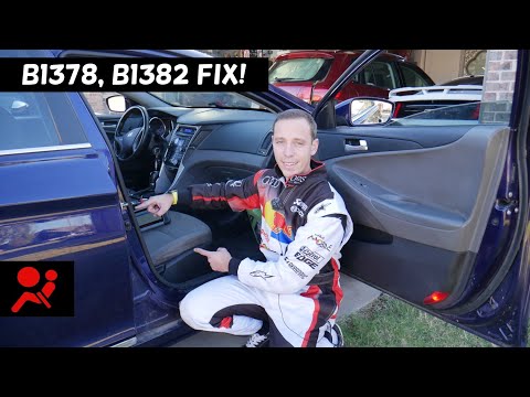 Видео: Горит индикатор подушки безопасности HYUNDAI KIA, код B1378 B1382, сопротивление боковой подушки ...