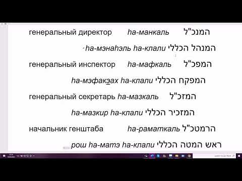 Видео: 1454-1. Аббревиатуры со словом КЛАЛИ (генеральный): МАНКАЛЬ, МАФКАЛЬ, МАЗКАЛЬ, РАМАТКАЛЬ