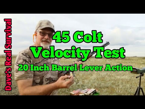 Видео: 167. Тест скорости 45 Colt — стволы длиной 20 дюймов. Победа в 1892 году над Marlin 1894.