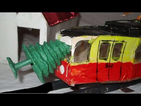 Видео: Депо игрушечных трамваев и старый бумажный трамвай Gotha T57 отправляются на ремонт