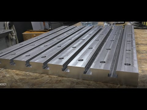 Видео: Станок 900х600 с линейной АТС - обработка стального рабочего стола.