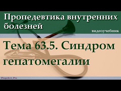 Видео: Тема 63.5. Синдром гепатомегалии.