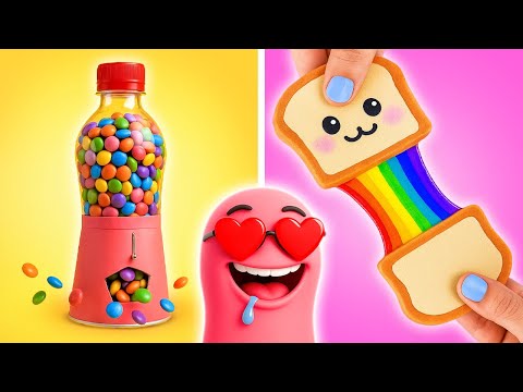 Видео: Уникальные поделки из конфет! 🍭✨ Весёлый DIY с Слизняком Сэмом 🎨