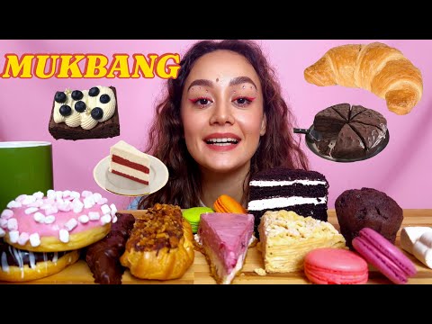 Видео: MUKBANG СЛАДКИЙ 🍩🍰🧁☕️ 1000 ПОДПИСЧИКОВ🎉🙏🏻❤️МЕНЯ ВЫГНАЛИ С ВОКАЛА?😳 #mukbang #мукбанг #асмреда