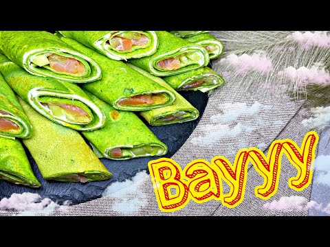 Видео: ШПИНАТНЫЕ БЛИНЫ С КРАСНОЙ РЫБОЙ 🐟