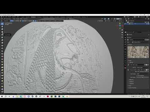 Видео: Рельеф из ЛЮБОЙ картинки без скульпта в Блендер ПРОСТОЙ метод | Blender 3D