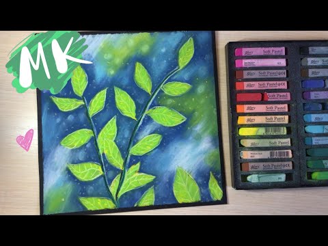 Видео: Нарисуй со мной ветку сухой пастелью | Soft Pastels gallery by mungyo
