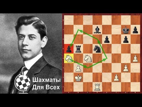 Видео: Шахматы. Хосе Рауль Капабланка. Знаменитый МАНЁВР КОНЯ кубинского гения!