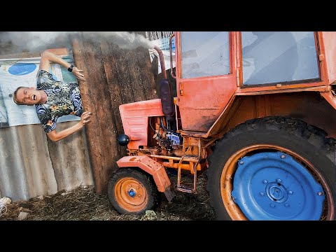 Видео: ПРОНИКЛИ НА ФЕРМУ И ПОПАЛИ В ЛОВУШКУ СУМАСШЕДШЕГО ФЕРМЕРА. ПСИХ ПРИЖАЛ ТРАКТОРОМ ВЫХОД АНГАРА