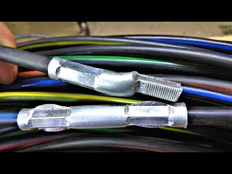 Видео: Как обжать кабель СИП 16. Самодельное приспособление.