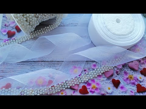 Видео: Воздушные  белые  Бантики из Органзы  и их легко повторить#Beebeecraft🎀