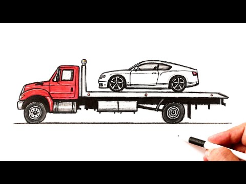 Видео: Как нарисовать Эвакуатор поэтапно