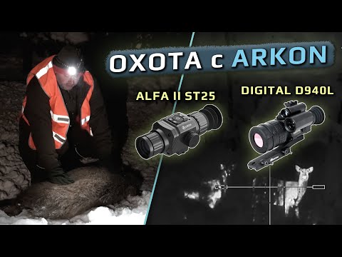 Видео: Удачная охота с Arkon - кабан с вышки, олень с подхода. Мороз: -30°C!