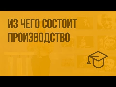 Видео: Из чего состоит производство. Видеоурок по обществознанию 7 класс
