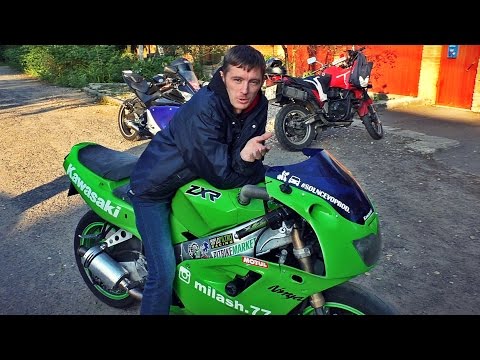 Видео: Kawasaki Ninja ZXR 400 обзор и тест-драйв чёткой спортухи