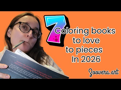 Видео: Раскраски, на которых я СОСРЕДОТОЧУСЬ в следующем году! 📙👩🏼‍🎨