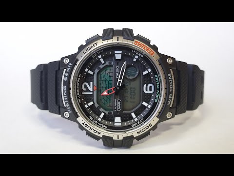 Видео: Часы для рыбаков. CASIO FISHING GEAR WSC-1250H-1A