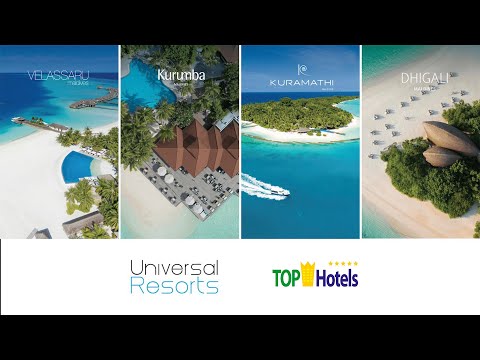 Видео: Мальдивские отели сети Universal Resorts