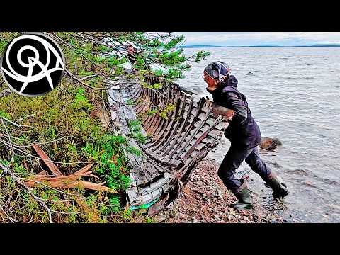 Видео: Сделали уютное убежище из разбитого деревянного баркаса