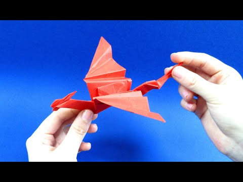 Видео: Как сделать дракона из бумаги. Легко сделать оригами дракона - видео инструкция