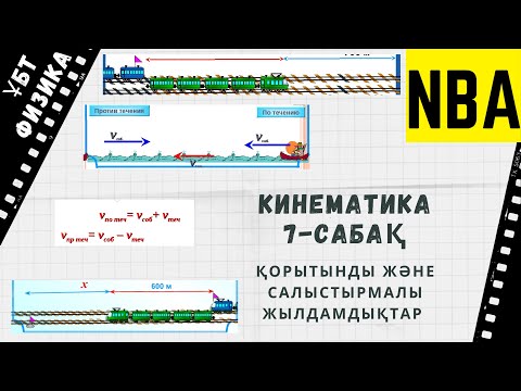 Видео: Кинематика 7. Қорытынды және салыстырмалы жылдамдықтар.