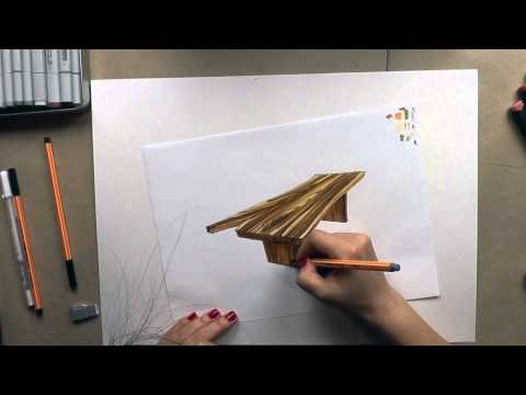 Видео: Видеоурок по созданию текстуры дерева на примере деревянной столешницы. Рисуем столешницу из дерева