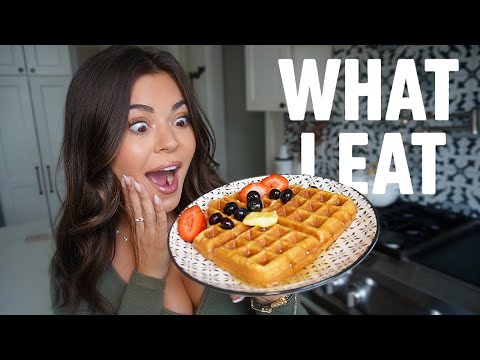Видео: Что я ем за день! Вафли, салат тако и паста