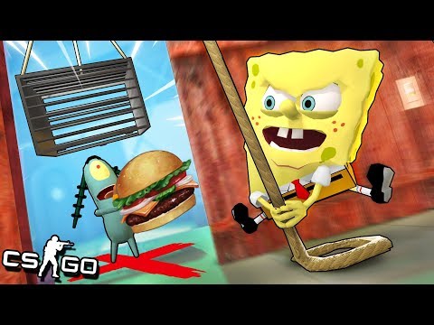 Видео: НЕ ТРОГАЙ БУРГЕР, ЭТО ЛОВУШКА! ТЕБЯ ЗАТРОЛЛЯТ ЧЕРЕЗ 3..2..1..! СПАНЧБОБ vs ПЛАНКТОН - МАНЬЯК CS:G0