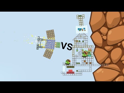 Видео: Bad piggies уничтожает домик angry birds часть-48