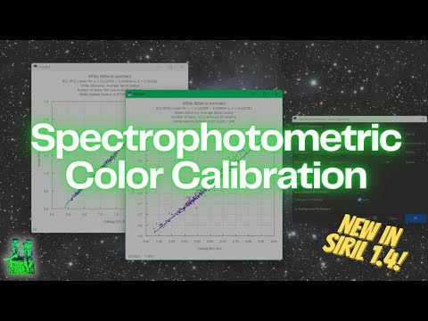 Видео: Использование спектрофотометрической калибровки цвета в Siril 1.4