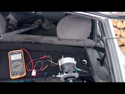 Видео: Тракторный генератор 1000Вт для ветряка соединенный в звезду