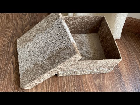 Видео: Коробка в бархате, Урок 3-й.  Handmade Gifts box. 🎁