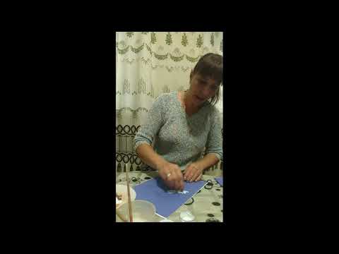 Видео: Фрагмент відео заняття з маювання "Зайчик" - техніка малювання зім’ятим папером