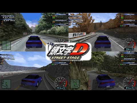 Видео: Initial D Street Stage (PSP) - Все Гоночные Трассы