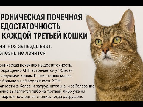 Видео: ХПН есть у каждой третьей кошки, диагностика запаздывает, болезнь не лечится. Как вовремя распознать