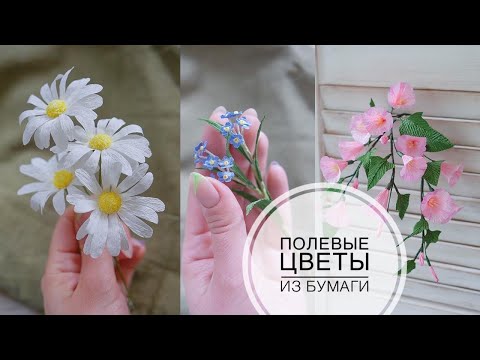 Видео: Flowers from PAPER  / Цветы из БУМАГИ Незабудка Вьюнок Ромашки /  DIY TSVORIC
