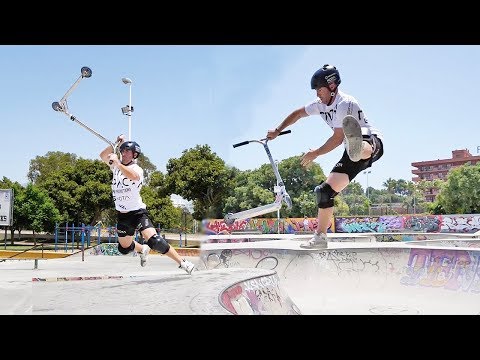 Видео: Пробую новые трюки на скутере | Испанский видеоблог | 2019 Дакота Шютц