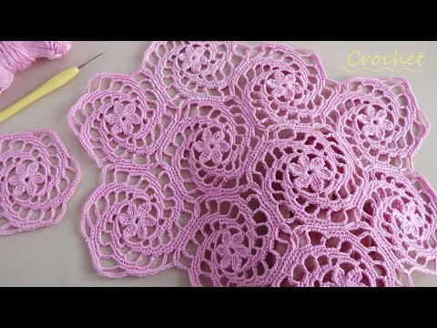 Видео: ВЯЗАНИЕ КРЮЧКОМ из МОТИВОВ "Спиральки" МК для начинающих 🌺Easy Crochet motifs pattern for beginners🌺