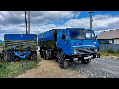 Видео: Камаз зерновоз, выехал на работу. Камаз с ямз 238. Уборка Казахстан 2022 (№1).