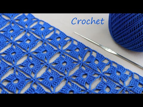 Видео: УЗОР без отрыва нити!!!  ВЯЗАНИЕ КРЮЧКОМ для начинающих EASY Beautiful Pattern Crochet for beginners