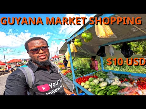 Видео: БОЛЬШОЙ ВОСКРЕСНЫЙ РЫНОК Шоппинг в ГАЙАНЕ (рынок Плезанс)