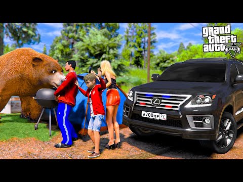 Видео: ОТЕЦ И СЫН В GTA 5 - ПРОВЕРКА LEXUS LX570 НА ПРОХОДИМОСТЬ! НА НАС НАПАЛ МЕДВЕДЬ! 🌊ВОТЕР