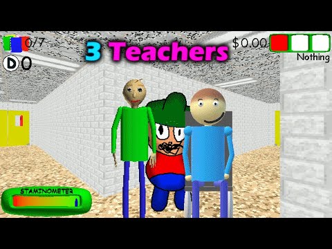 Видео: 3 учителя, один ученик — Baldi's Basics в игровых режимах — декомпилированный мод Baldi's Basics