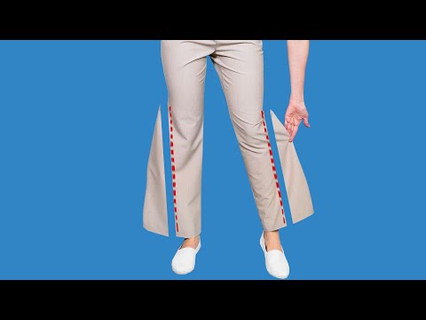 Видео: Новый швейный трюк как заузить брюки за 5 минут!