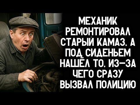 Видео: Механик ремонтировал старый КамАЗ, а под сиденьем нашёл то, из-за чего сразу вызвал полицию
