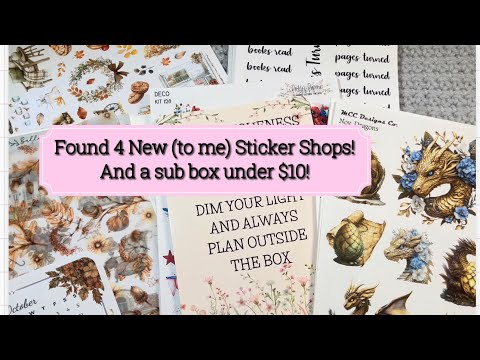 Видео: Большая партия наклеек | 4 НОВЫХ магазина (для меня) | И кое-что еще интересное!