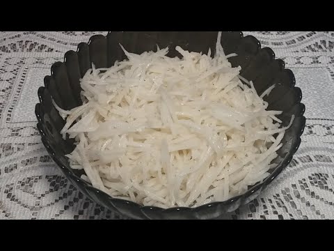 Видео: ПОЛЕЗНЫЙ САЛАТ С ЧЕРНОЙ РЕДЬКОЙ/ПРОСТОЙ РЕЦЕПТ.