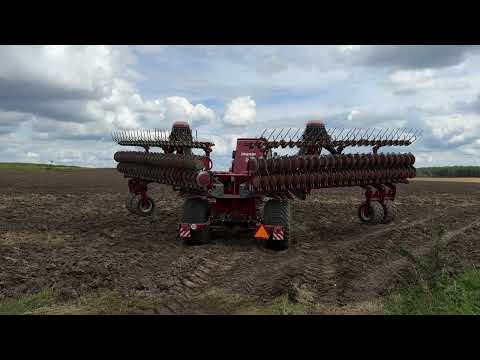 Видео: Зерновая сеялка Veras 12000 с системой управления EVA 01. Контроль нормы высева